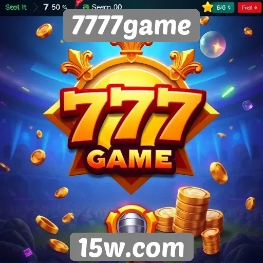 Interface do usuário do site 7777game